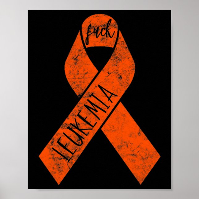 Leukämie Geschenke für Frauen Fick Krebs Chemo F K Poster (Vorne)