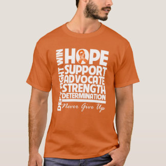 Leukämie-Hoffnungs-Stützstärke T-Shirt