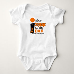 Leukämie I ABNUTZUNGS-ORANGE FÜR MEINEN VATER 9 Baby Strampler