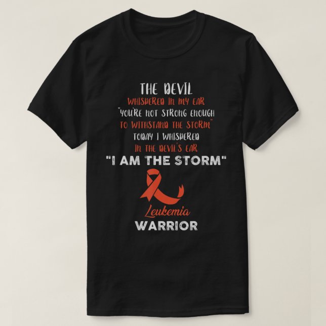 Leukämie Kampf gegen den Krebs Band 4 T-Shirt (Design vorne)