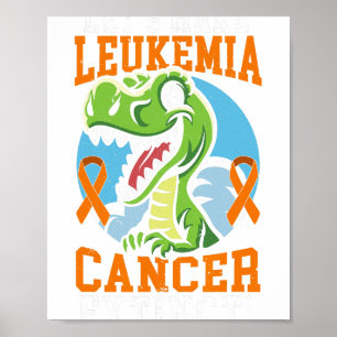 Leukämie Krebs aussterben Dinosaurier Lover Dino Poster