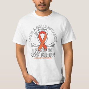 Leukämie Krebsbewusstsein Orangenband T-Shirt