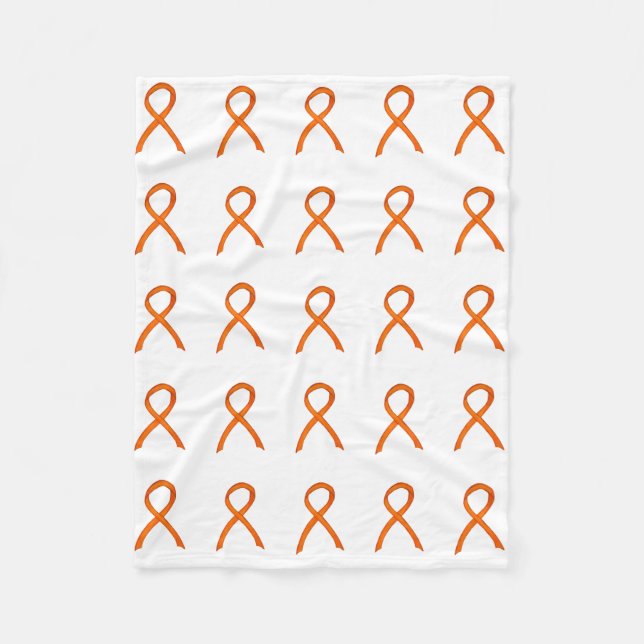 Leukämie Krebsbewusstsein Ribbon Fleece Blankets (Vorderseite)