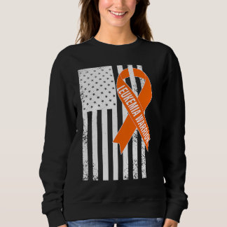 Leukämie-Krieger LEUKÄMIE-Bewusstsein Distressed U Sweatshirt