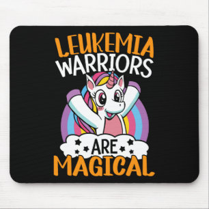 Leukämie-Krieger sind magische Unicorn Leukämie Aw Mousepad