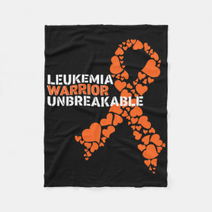 Leukämie Krieger Unzerbrechliches T-Shirt Blutkreb Fleecedecke