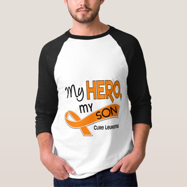 Leukämie MEIN HELD MEIN SOHN 42 T-Shirt (Vorderseite)