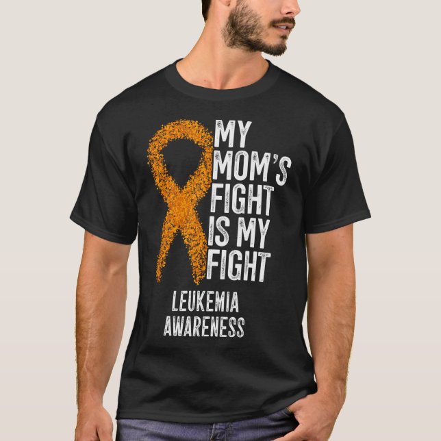 Leukämie Meine Mama kämpft gegen Leukämie T-Shirt (Vorderseite)