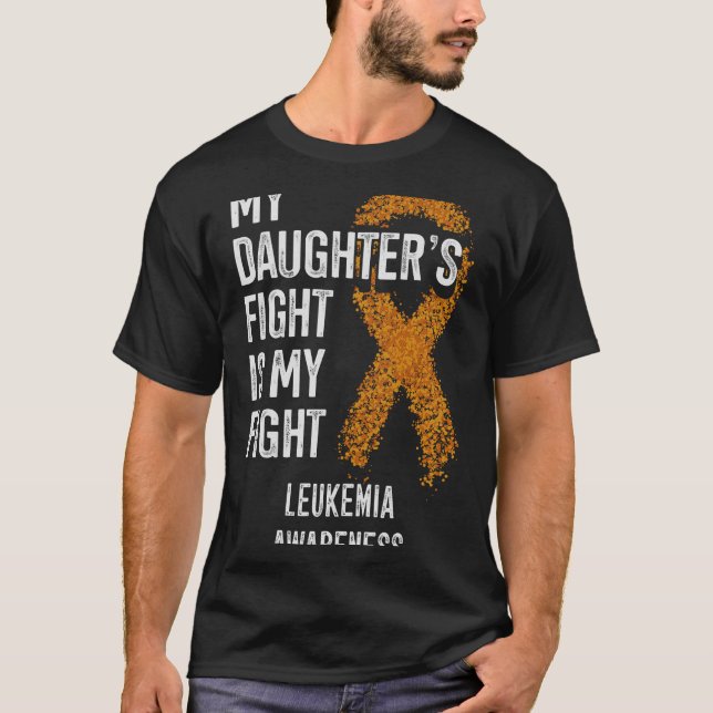 Leukämie Meine Tochter kämpft gegen Leukämie T-Shirt (Vorderseite)