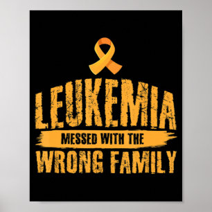 Leukämie mit falscher Familienunterstützung Poster