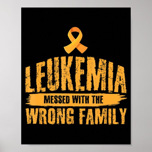 Leukämie mit falscher Familienunterstützung Poster (Vorne)