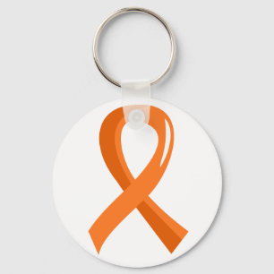 Leukämie-orange Band 3 Schlüsselanhänger