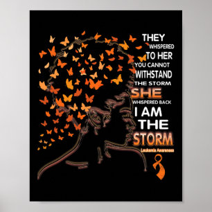 Leukämie Schwarze Frauen Bewusstsein Poster
