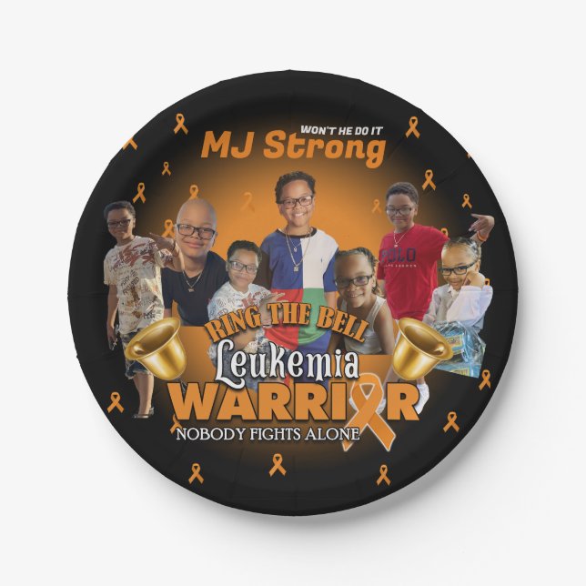 Leukämie Survivor Celebration Teller Bell Ringing (Vorderseite)