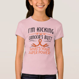 Leukämie-tretender Krebs-Hintern-SuperPower T-Shirt
