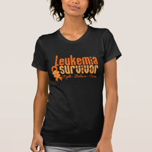 Leukämie-Überlebend-Blumen-Band T-Shirt