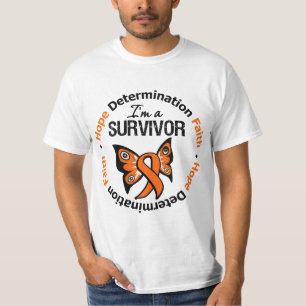 Leukämie-Überlebender Hoffnung Bestimmtheit Glaube T-Shirt