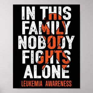 Leukämie unterstützende Squad Kämpfer Kriegerleukä Poster
