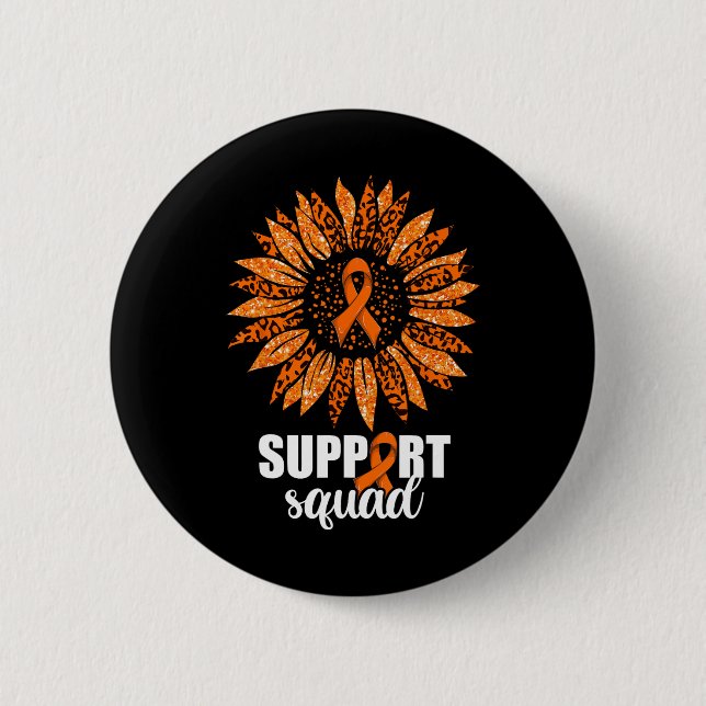 Leukämie-unterstützendes Squad-Shirt Button (Vorderseite)