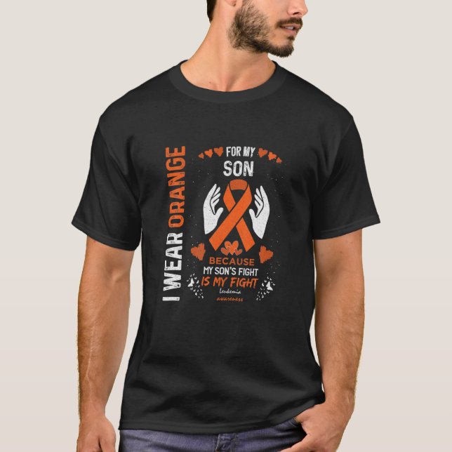 Leukämie Unterstützung des Blutkrebses ich trage O T-Shirt (Vorderseite)