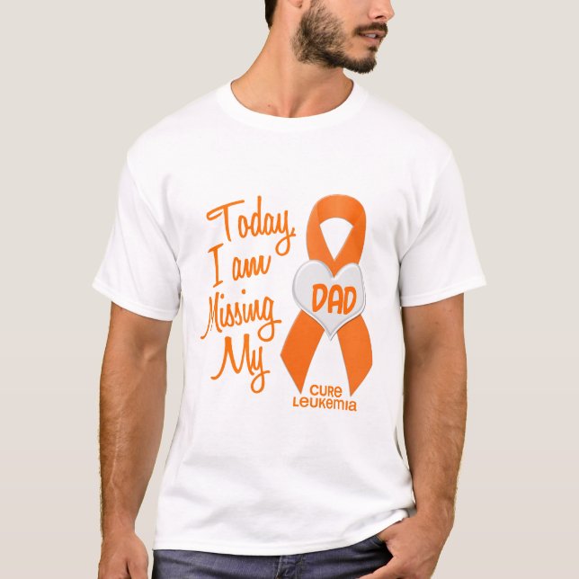 Leukämie vermisst mein Vater 1 T-Shirt (Vorderseite)