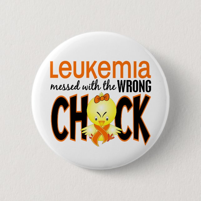 Leukämie verwirrt mit dem falschen Küken Button (Vorderseite)