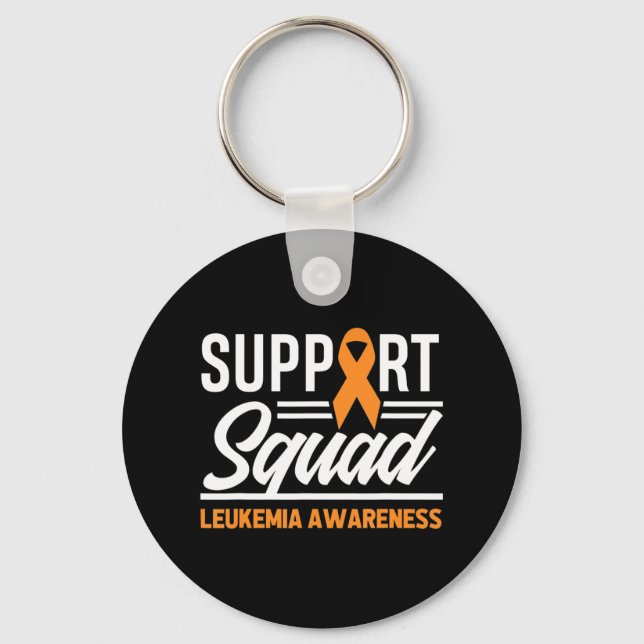 Leukämie Warrior Support Squad Leukämie Schlüsselanhänger (Vorderseite)
