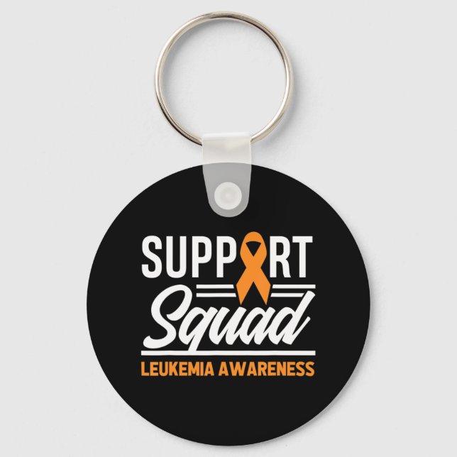 Leukämie Warrior Support Squad Leukämie Schlüsselanhänger (Vorderseite)