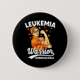 Leukämie Warrior unzerbrechliche Unterstützung Leu Button