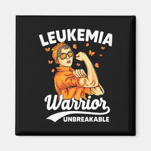 Leukämie Warrior unzerbrechliche Unterstützung Leu Magnet