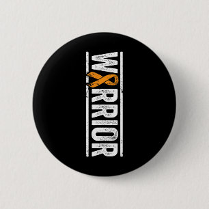 Leukämie Warrior - Vertikale Orangenkrebserkrankun Button