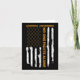 Leukemia Awareness Month American Flag I'm A Warri Karte