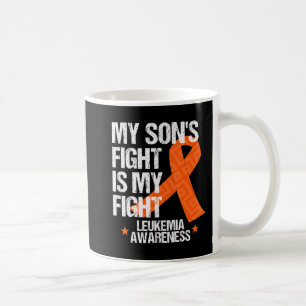 Leukemia Awareness Son Fight Orange Ribbon Geschen Kaffeetasse