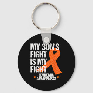 Leukemia Awareness Son Fight Orange Ribbon Geschen Schlüsselanhänger