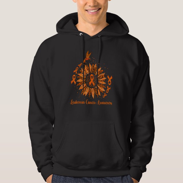 LEUKEMIA Awareness Sunflower Hoodie (Vorderseite)