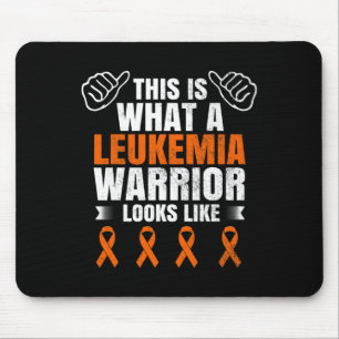 Leukemia Awareness Survivor Warrior Ribbon Recover Mousepad