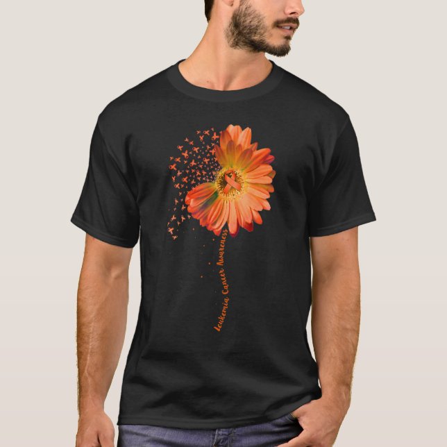 LEUKEMIA-Bewusstsein Sonnenblumen 1 T-Shirt (Vorderseite)