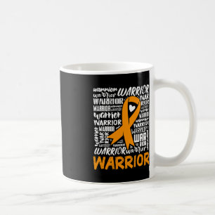 Leukemia Bloskarzinom Krieger Orange Ribbon Awaren Kaffeetasse