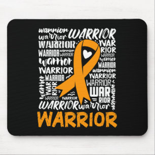 Leukemia Bloskarzinom Krieger Orange Ribbon Awaren Mousepad