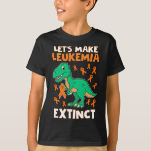 Leukemia Dinosaur Orange Ribbon Hämatologe Repti T-Shirt