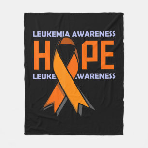 Leukemia Ribbon Leukämie Bewusstsein Fleecedecke
