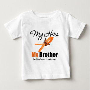 Leukemia Ribbon My HERO My Brother Baby T-shirt