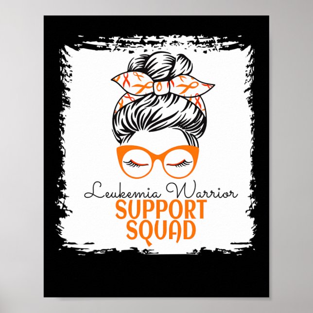 Leukemia Warrior Awareness Support Fehlermeldung f Poster (Vorne)