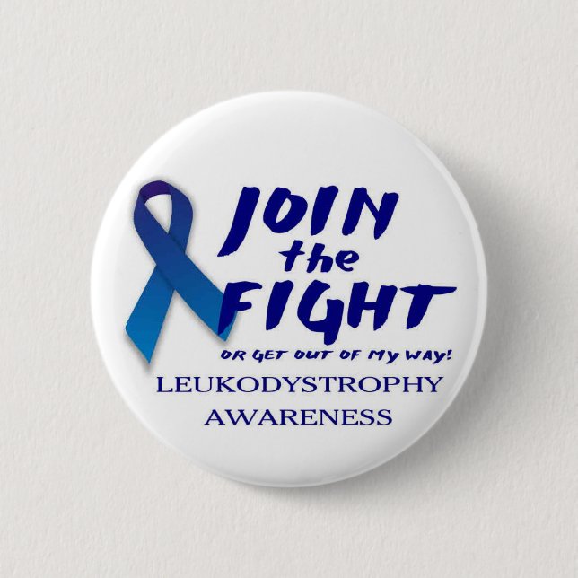 Leukodystrophie-Bewusstseins-Knopf Button (Vorderseite)