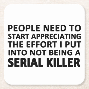 Leute-Bedarf zu schätzen zu beginnen Rechteckiger Pappuntersetzer