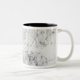 Leute der verschiedenen Berufe Zweifarbige Tasse