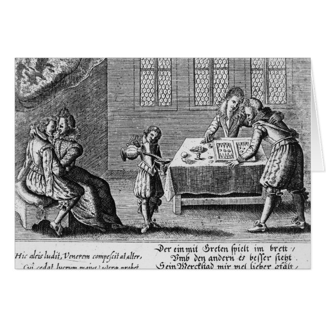 Leute, die Backgammon spielen (Vorderseite (Horizontal))