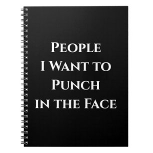 Leute, die ich Gewollt habe, um ins Face NOTEBOOK  Notizblock
