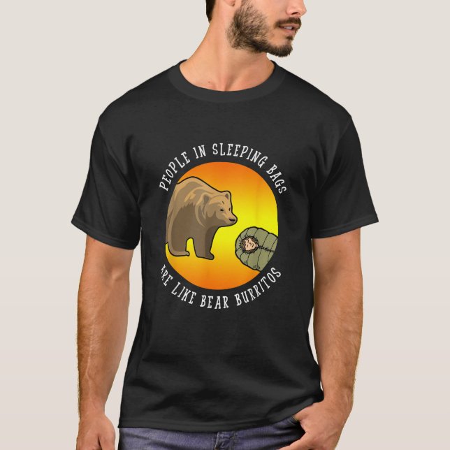 Leute, die schlafen, sind wie Bärenburritos Gif T-Shirt (Vorderseite)