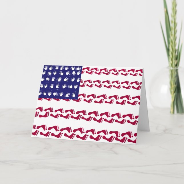 Leute drucken Flag Karte (Vorderseite)